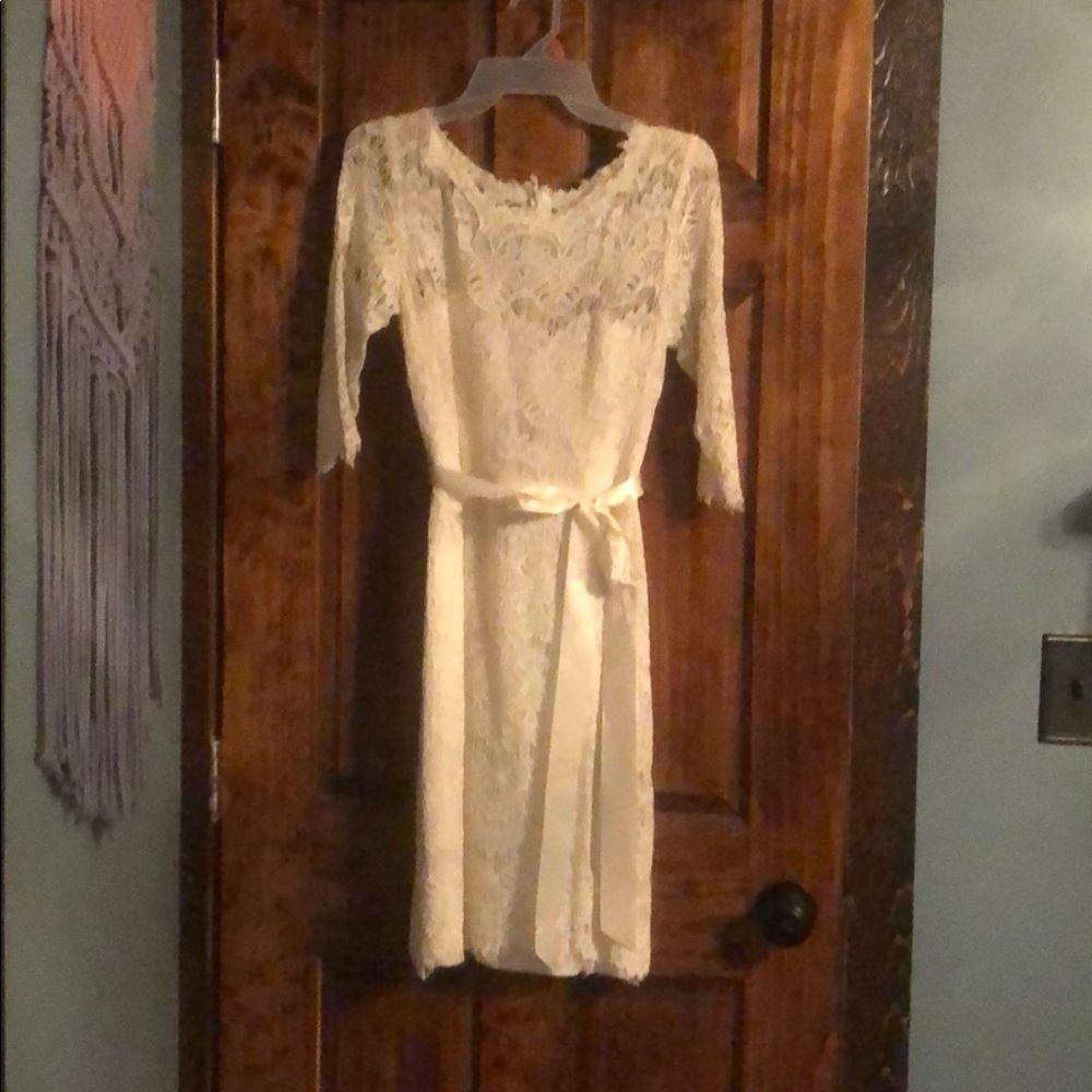 White lace Xsape Dress